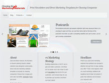 Tablet Screenshot of cleaningbizmarketingmaterials.com